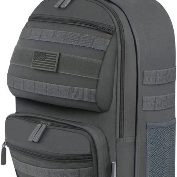 East West USA RT509 Tactical Molle Military Rucksack Backpack Black NEW - Picture 9 of 12